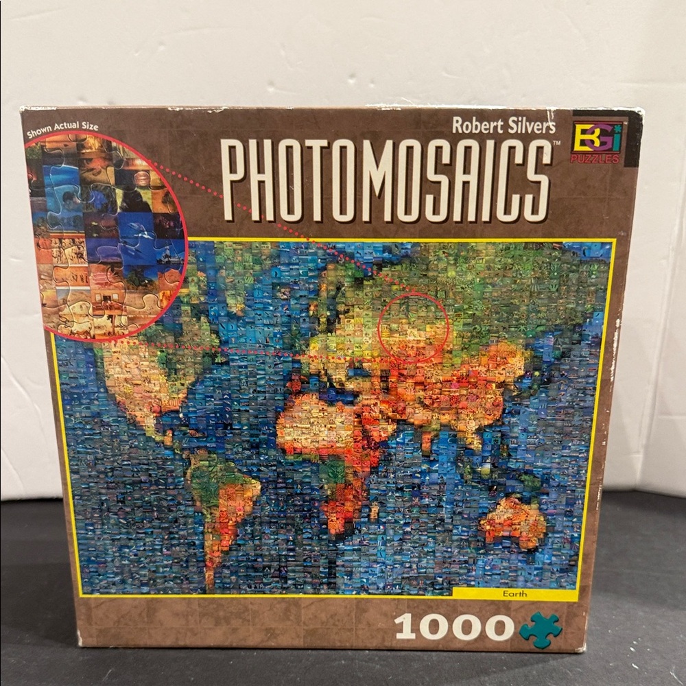Photomosaics jigsaw puzzle 1000 piece mosaic earth Robert Silvers SALE🔴3/$25!